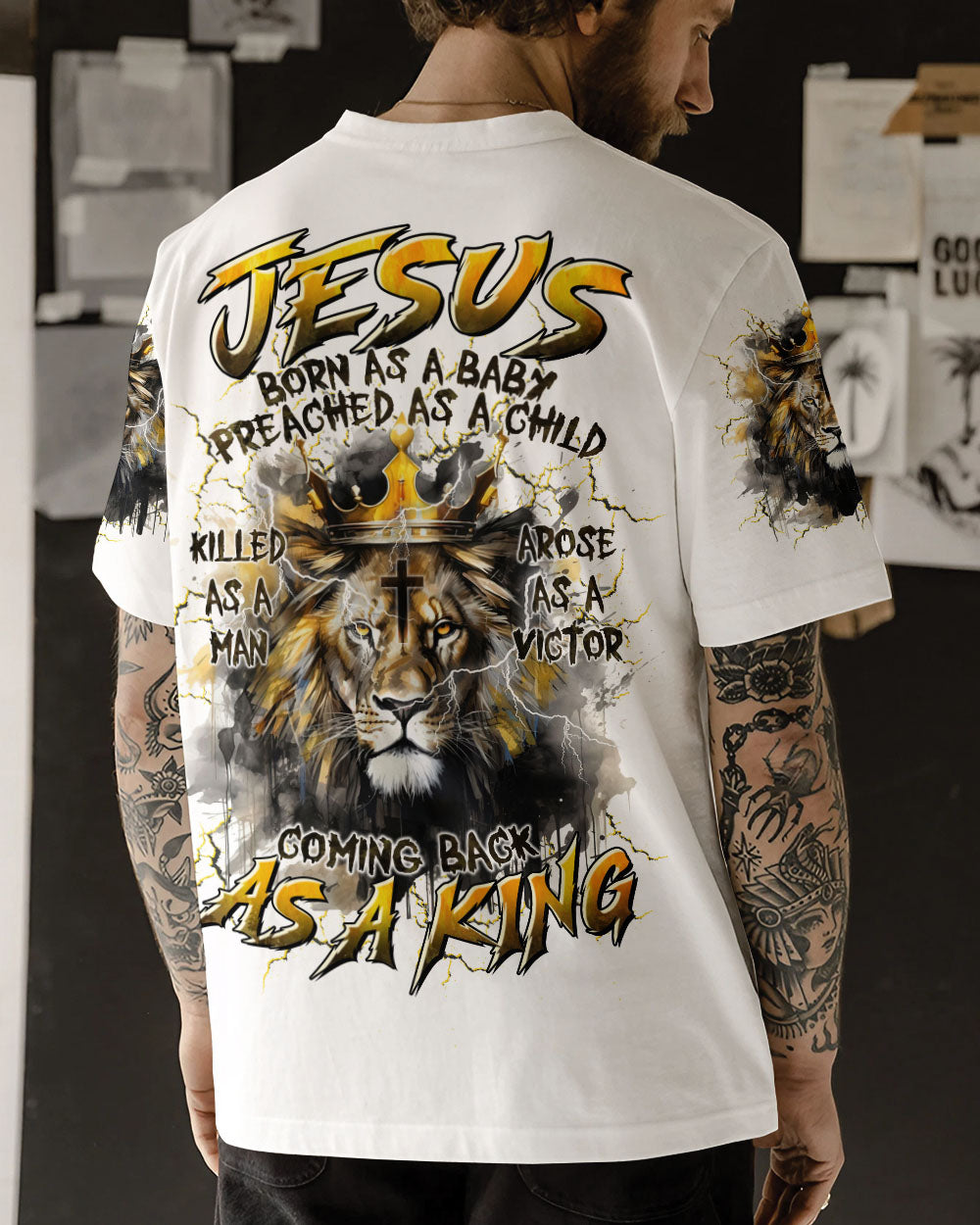 Coming Back As A King Lion Men's All Over Print Shirt - Tltr2808242