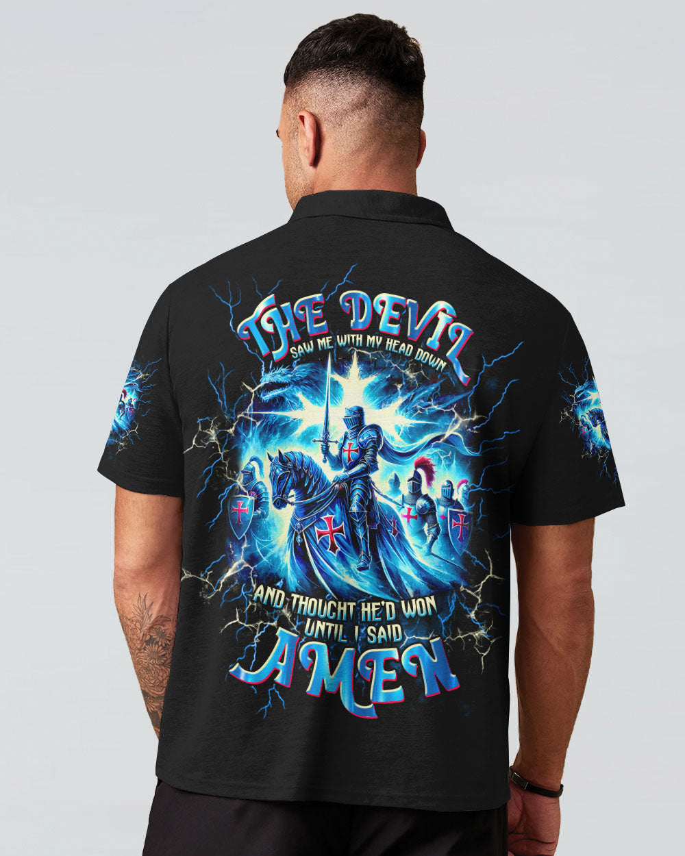 The Devil Saw Me With My Head Down Men's All Over Print Shirt - Tltw0409244