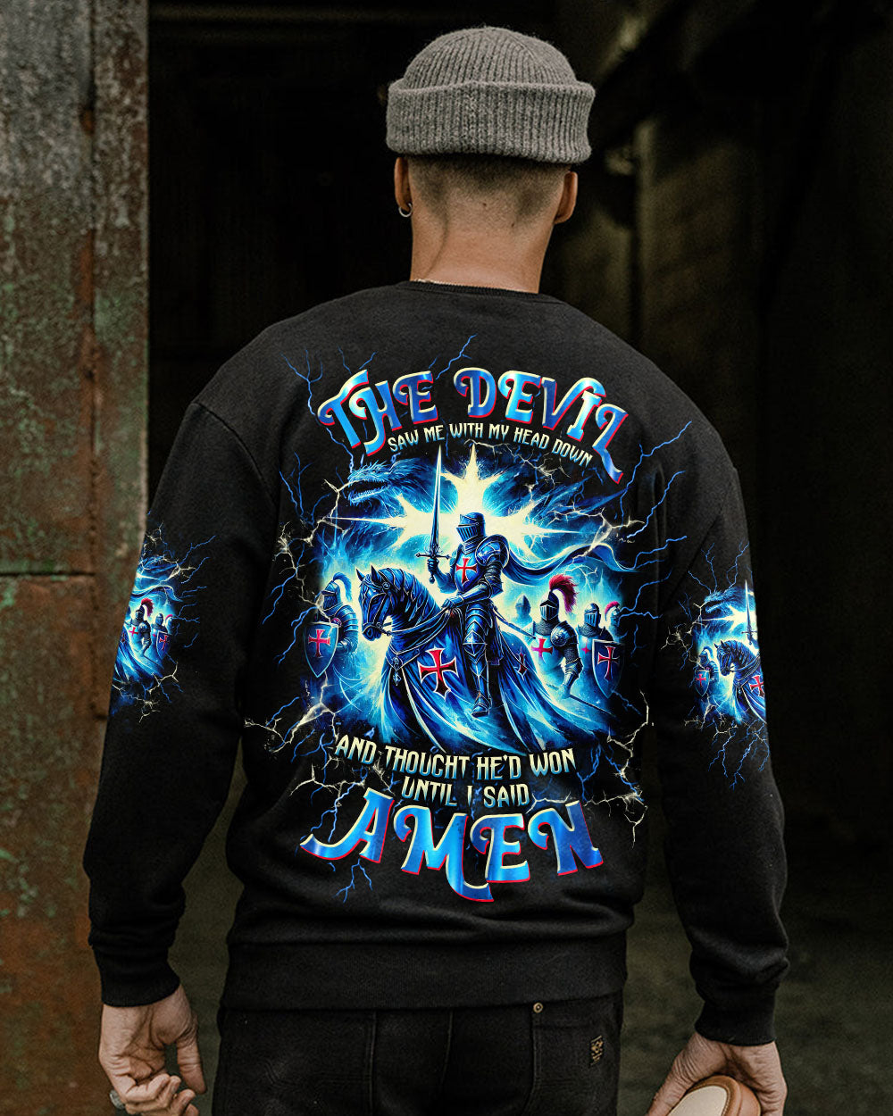 The Devil Saw Me With My Head Down Men's All Over Print Shirt - Tltw0409244