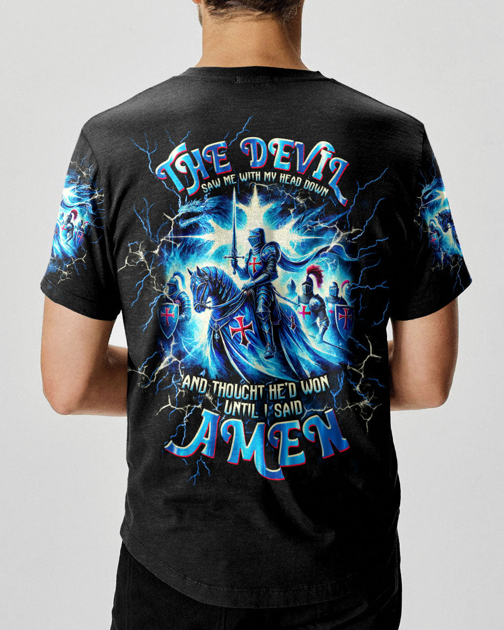 The Devil Saw Me With My Head Down Men's All Over Print Shirt - Tltw0409244