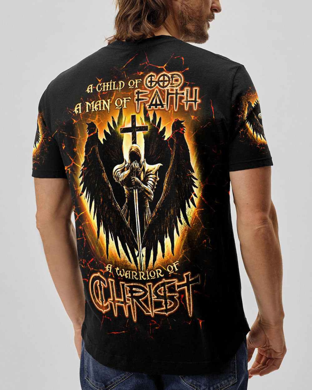 A Warrior Of Christ Men's All Over Print Shirt  - Tltw2210242