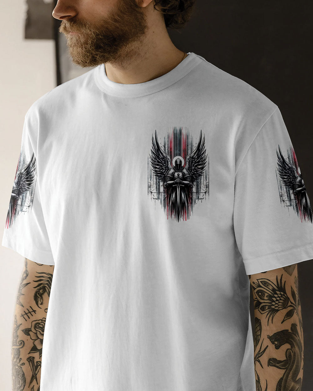 The Jesus Inside Me Is Stronger Than The Darkness Warrior Men's All Over Print Shirt - Tltw2502254