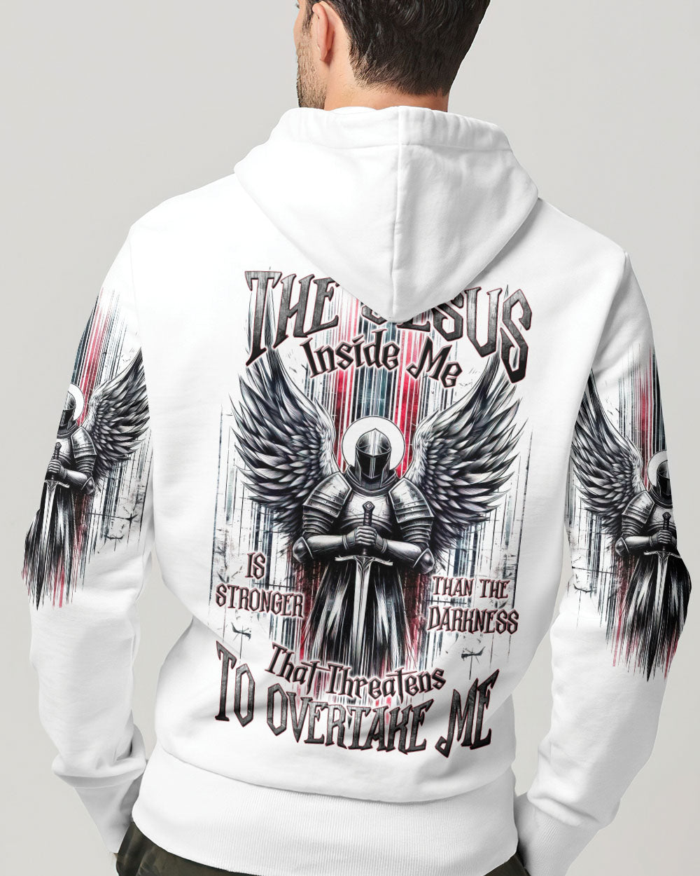 The Jesus Inside Me Is Stronger Than The Darkness Warrior Men's All Over Print Shirt - Tltw2502254