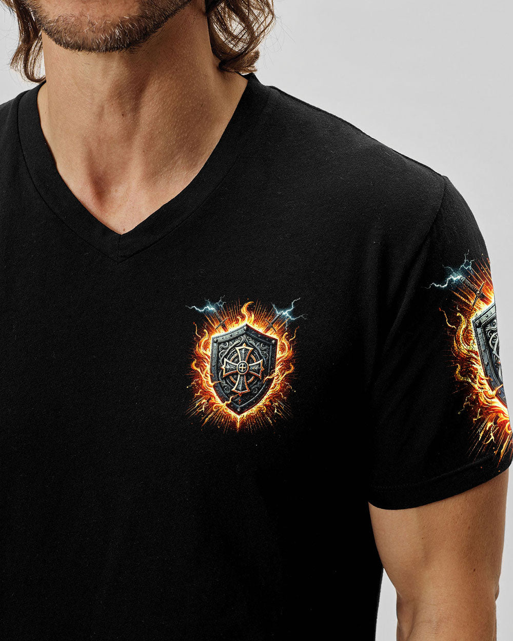 The Lord Is My Strength And My Shield Men's All Over Print Shirt - Tyqy2011243