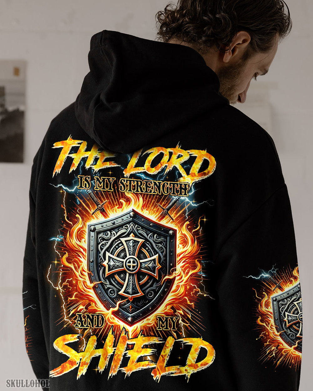 The Lord Is My Strength And My Shield Men's All Over Print Shirt - Tyqy2011243