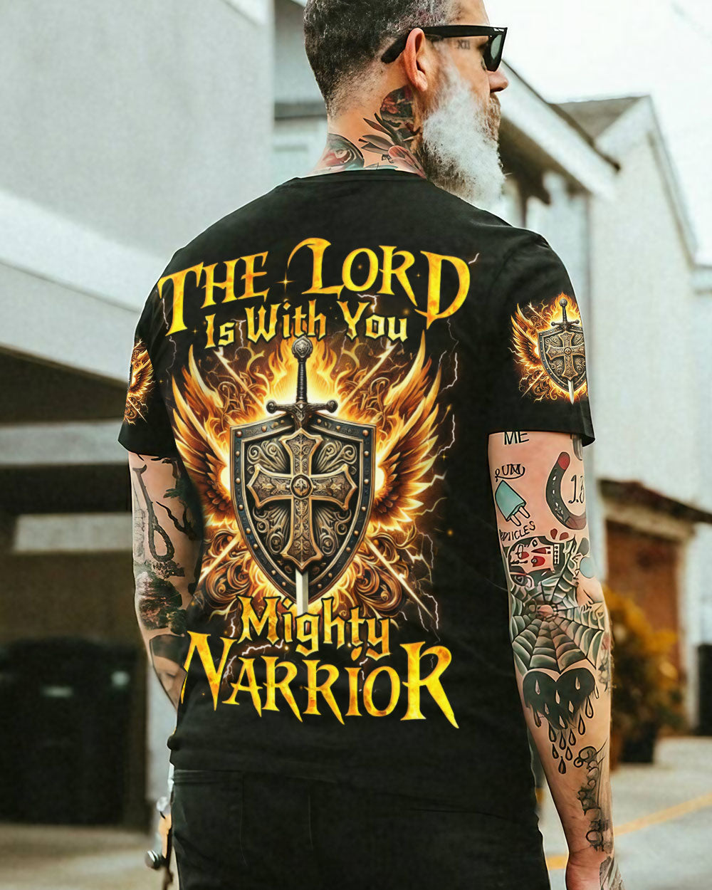 The Lord Is With You Mighty Warrior Men's All Over Print Shirt - Tyqy2111243