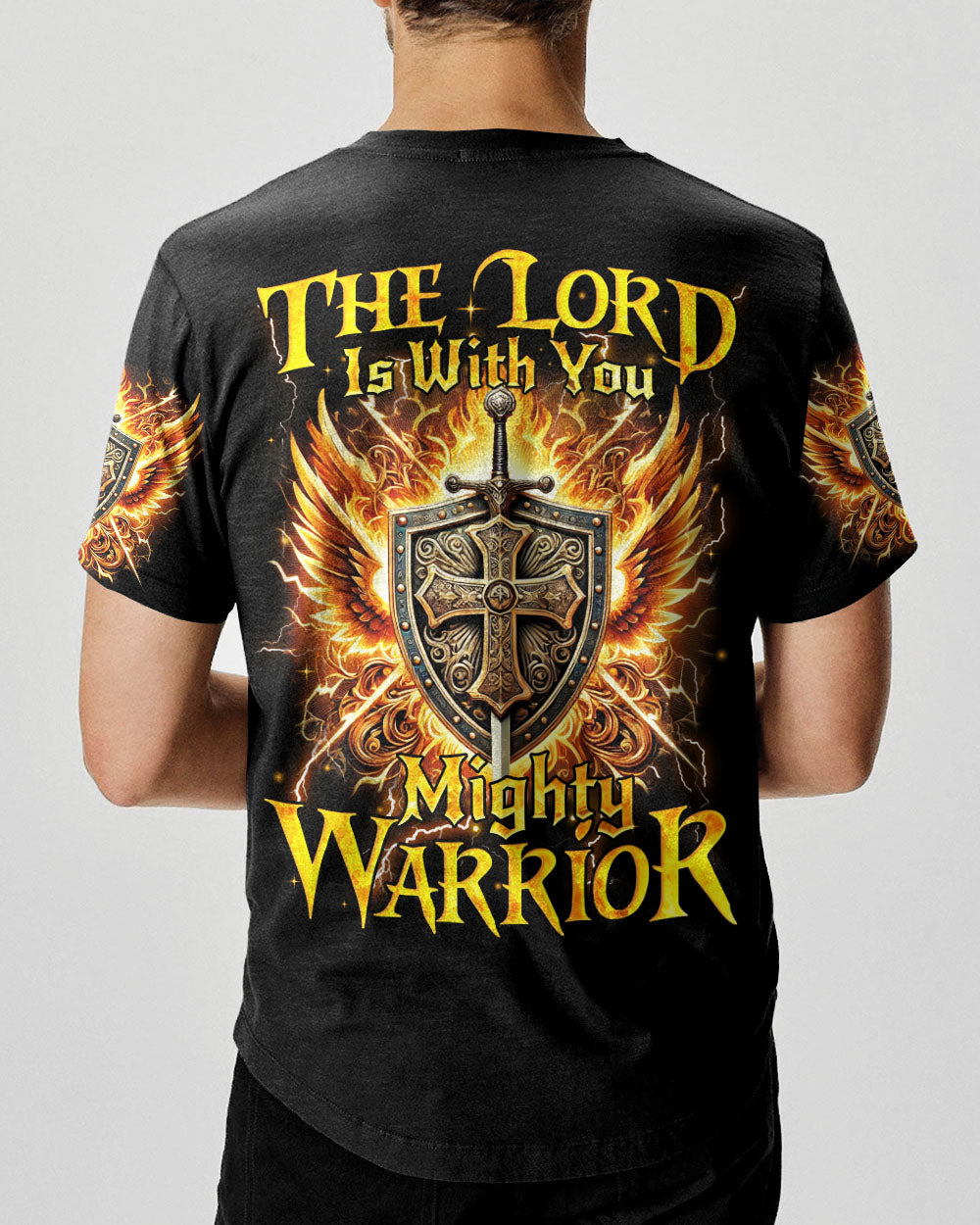 The Lord Is With You Mighty Warrior Men's All Over Print Shirt - Tyqy2111243