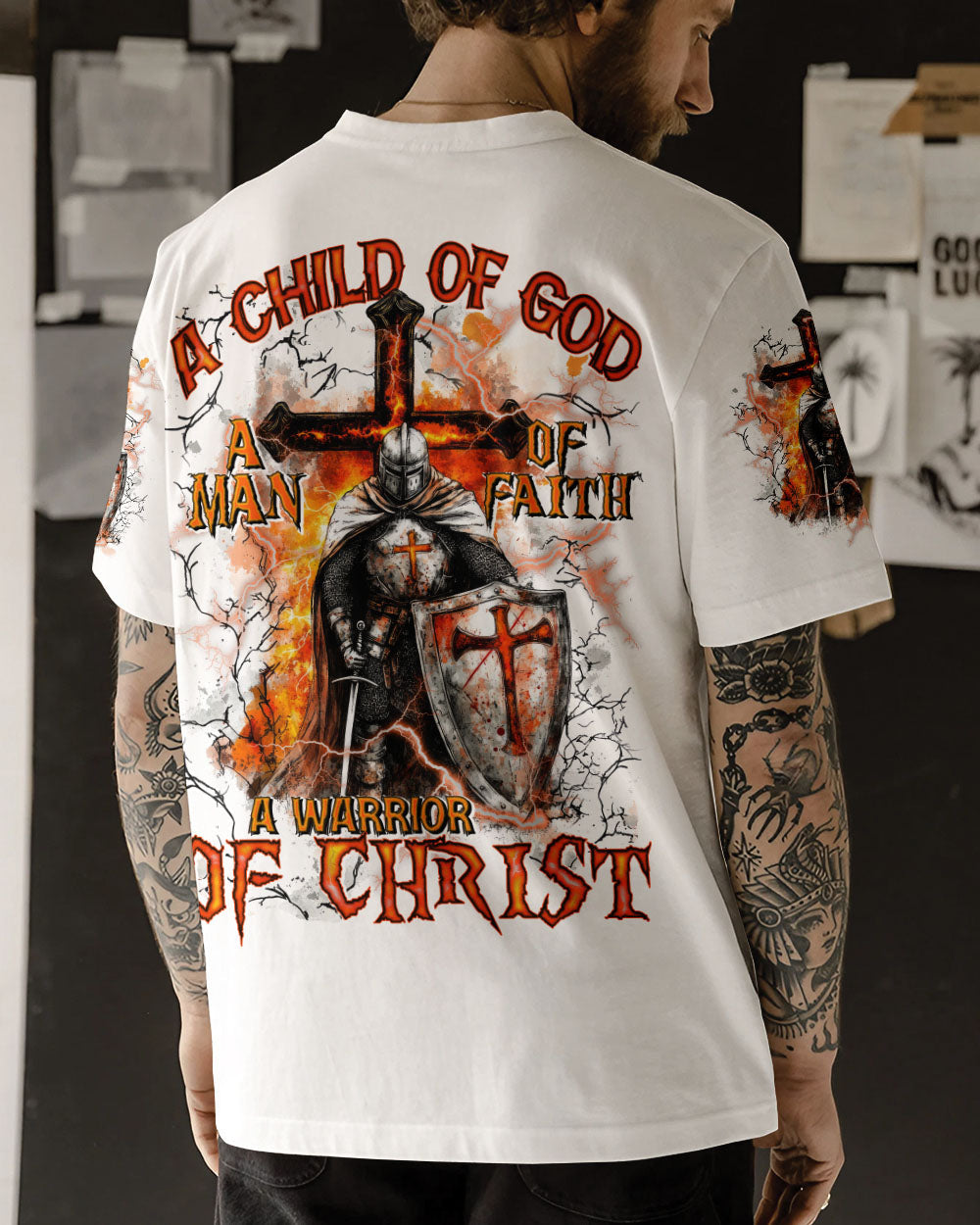 A Warrior Of Christ Lion Men's All Over Print Shirt - Tytd0912241