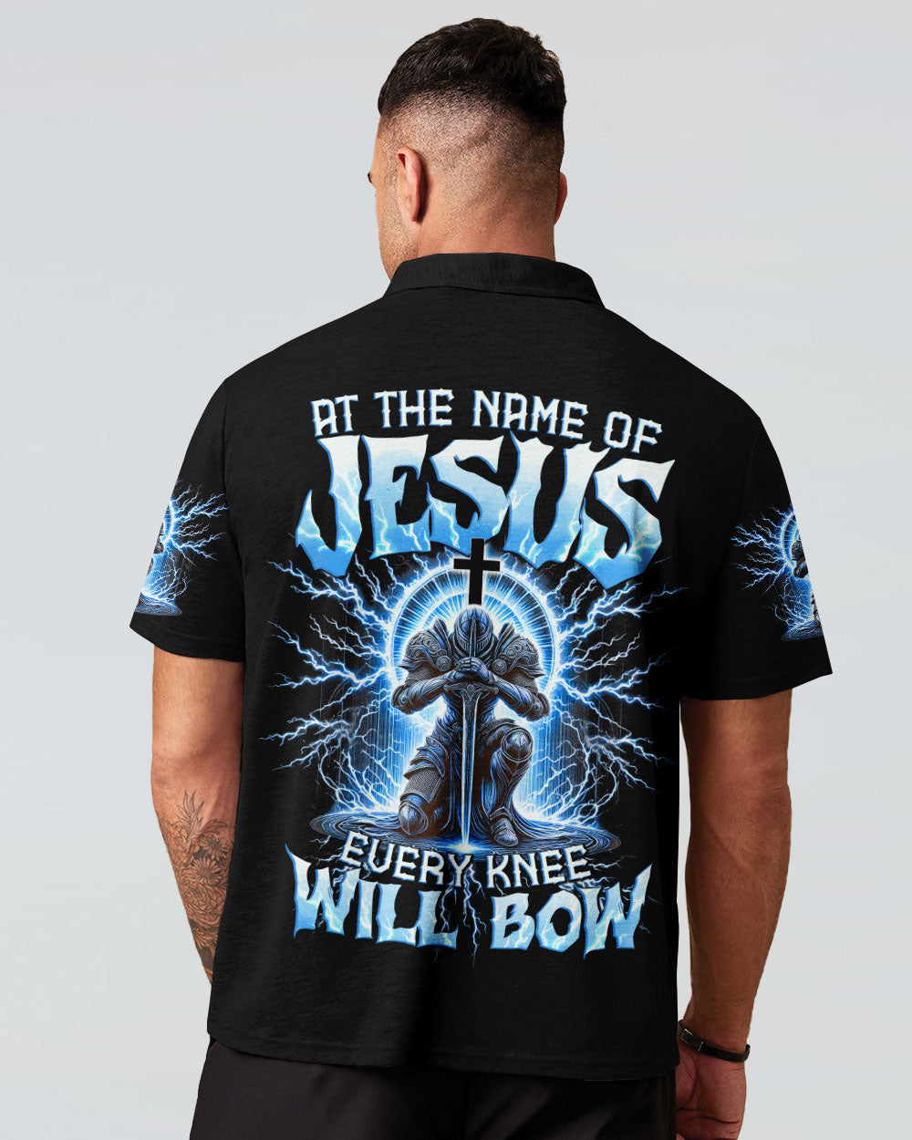 At The Name Of Jesus Men's All Over Print Shirt - Tytd1710241