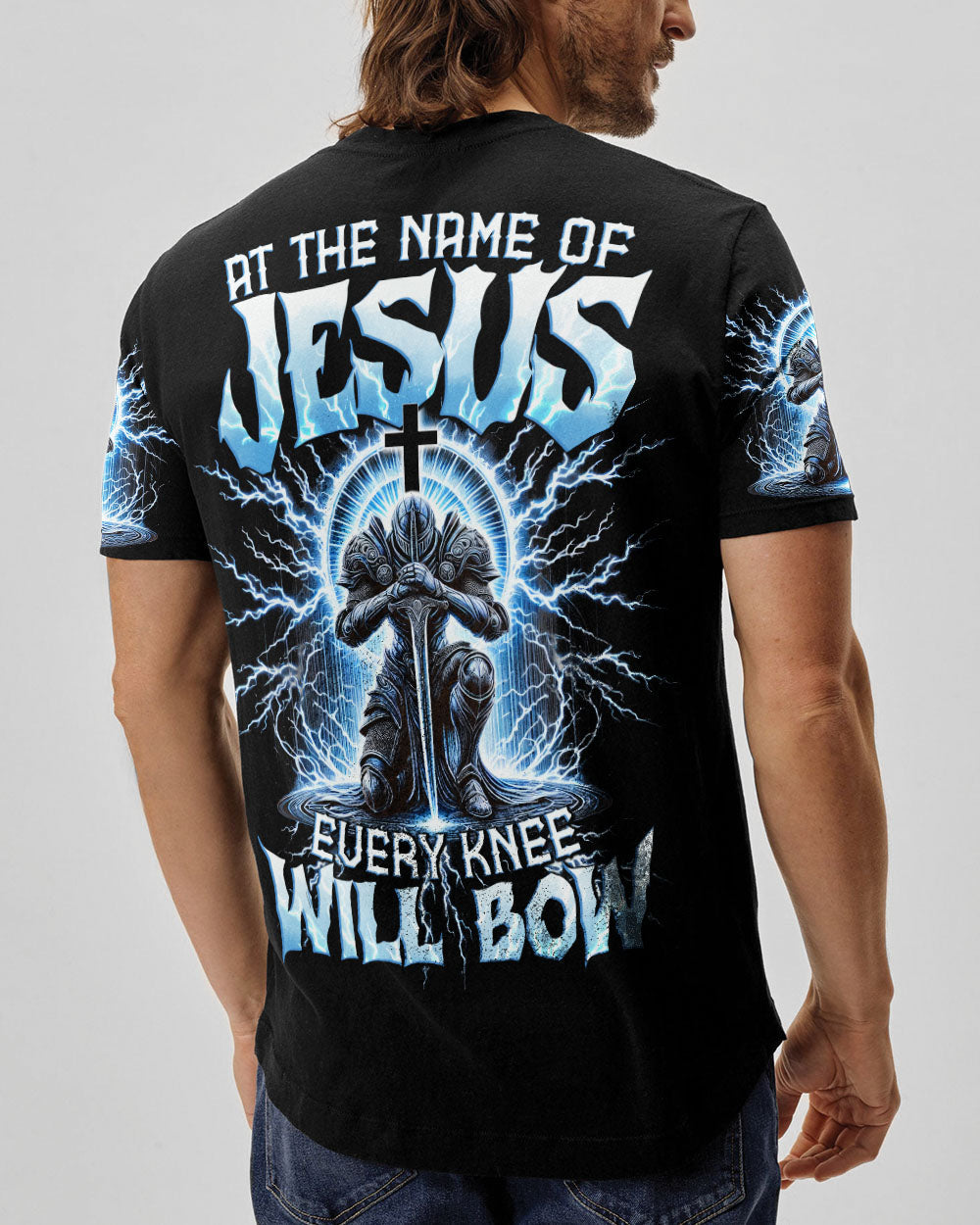 At The Name Of Jesus Men's All Over Print Shirt - Tytd1710241