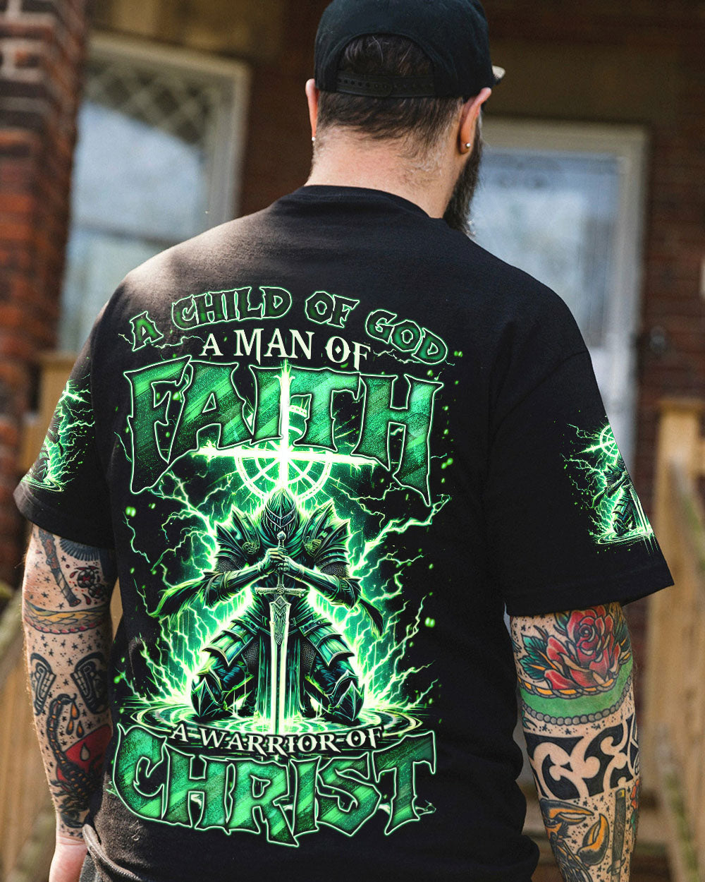 Child Of God A Warrior Of Christ Men's All Over Print Shirt - Tytd2510243