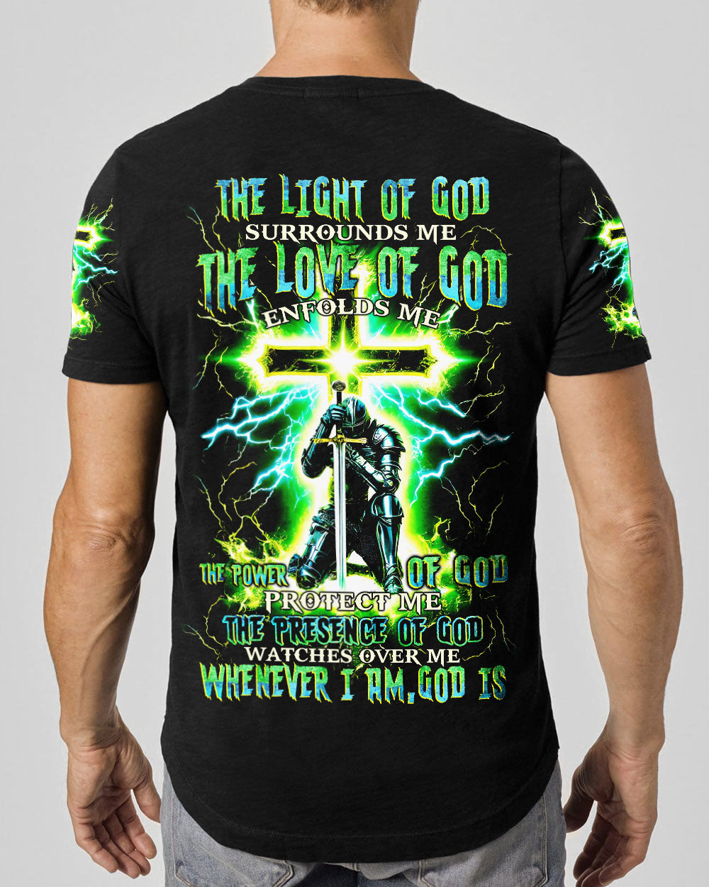 The Light Of God Surround Me Men's All Over Print Shirt - Tytm0611244