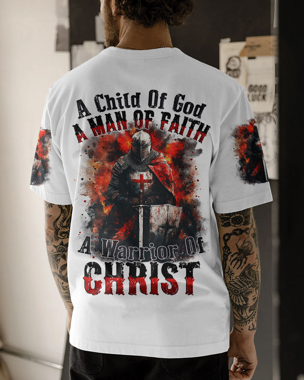 A Warrior Of Christ Men's All Over Print Shirt - Tytm2711242