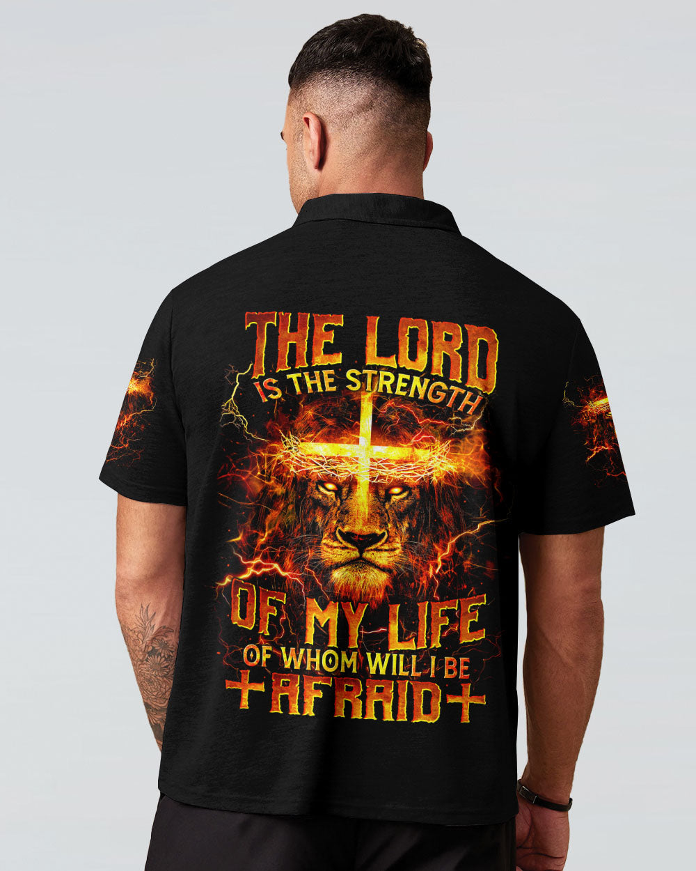 The Lord Is The Strength Of My Life Lion Men's All Over Print Shirt - Tytm2811243