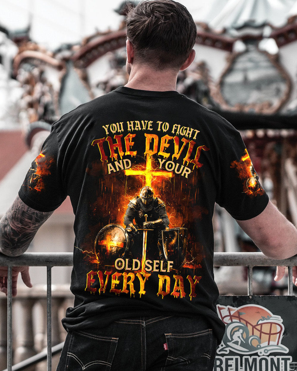 You Have To Fight The Devil Men's All Over Print Shirt - Tytm2911241