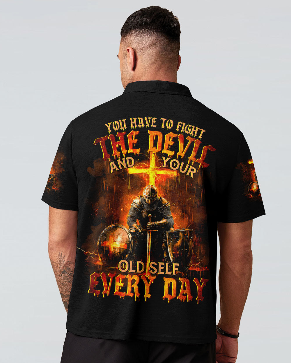 You Have To Fight The Devil Men's All Over Print Shirt - Tytm2911241