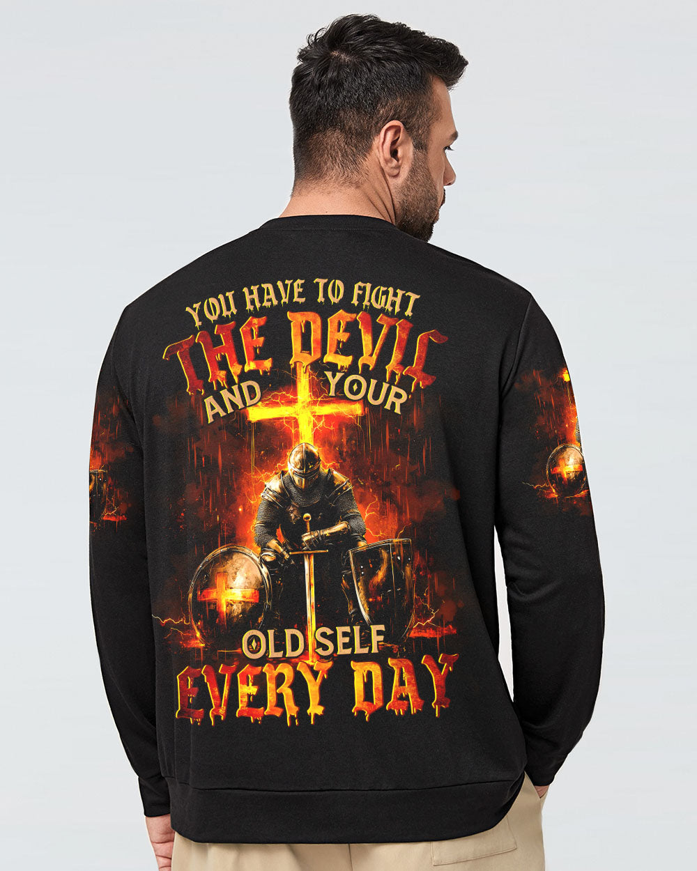 You Have To Fight The Devil Men's All Over Print Shirt - Tytm2911241