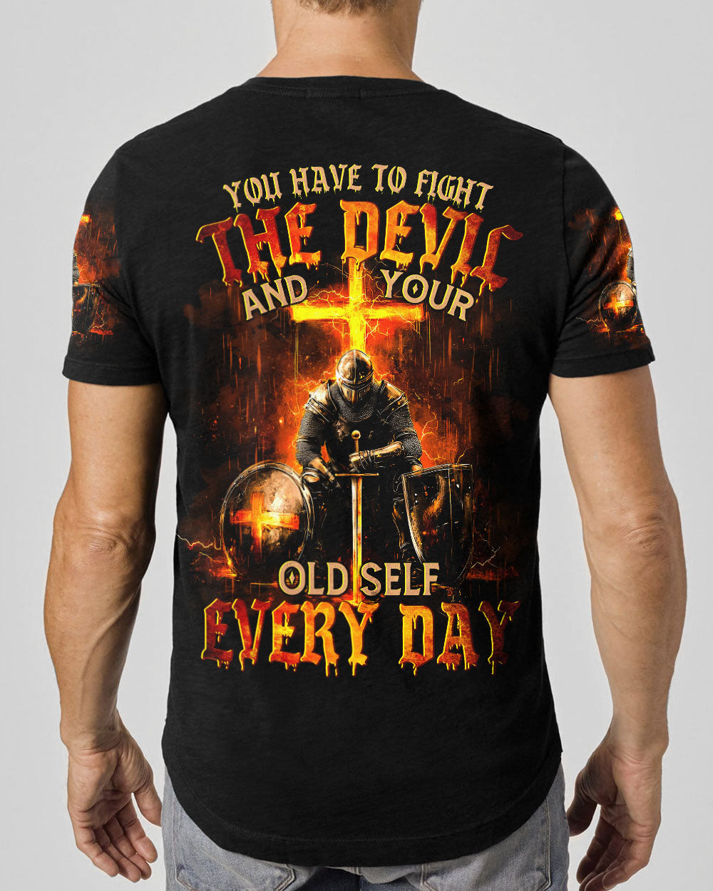 You Have To Fight The Devil Men's All Over Print Shirt - Tytm2911241