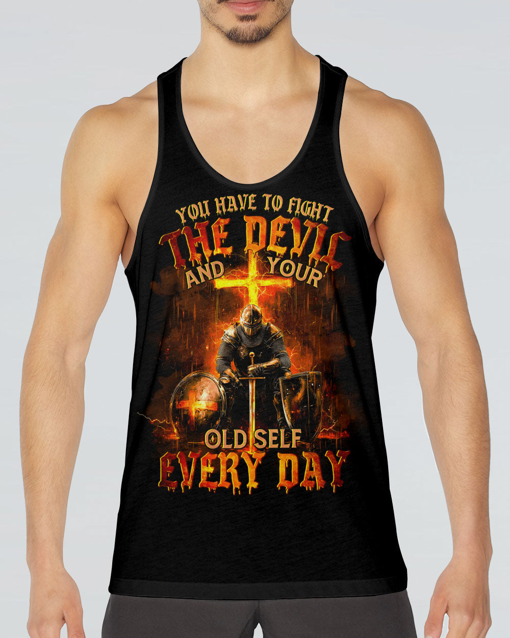 You Have To Fight The Devil Men's All Over Print Shirt - Tytm2911241