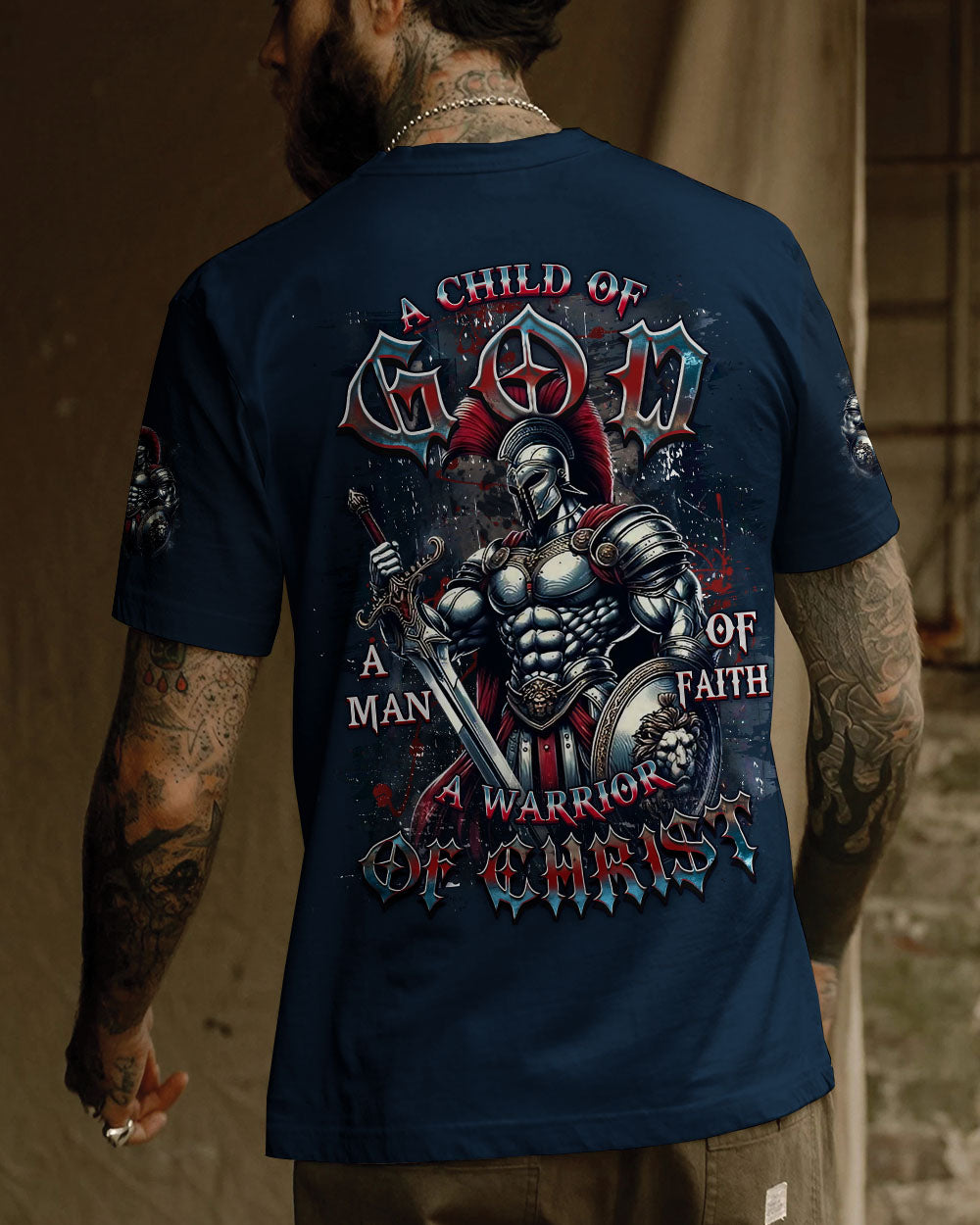 A Warrior Of Christ Men's All Over Print Shirt - Yhdu2012242