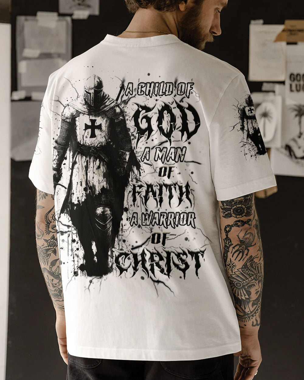 A Warrior Of Christ Men's All Over Print Shirt - Yhhn0402253