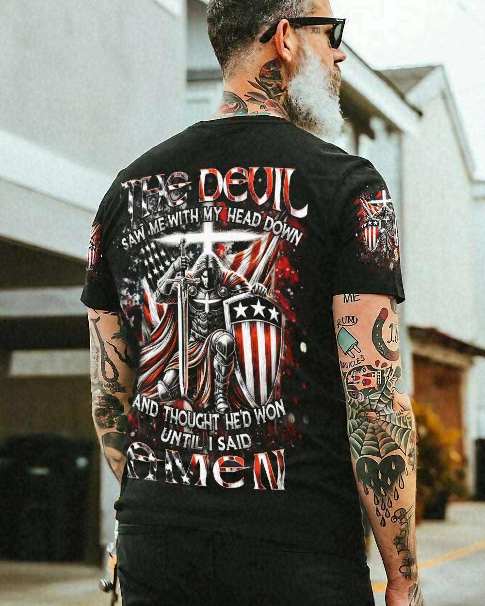 The Devil Saw Me With My Head Down Men's All Over Print Shirt - Yhhn0601252