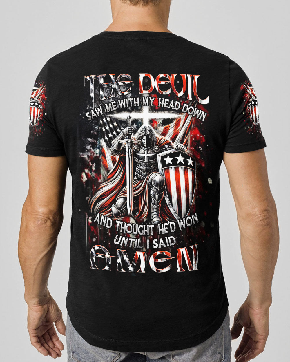 The Devil Saw Me With My Head Down Men's All Over Print Shirt - Yhhn0601252