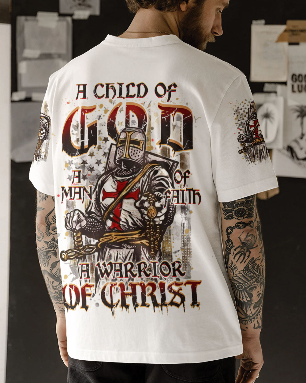 A Warrior Of Christ Men's All Over Print Shirt - Yhhn1508241