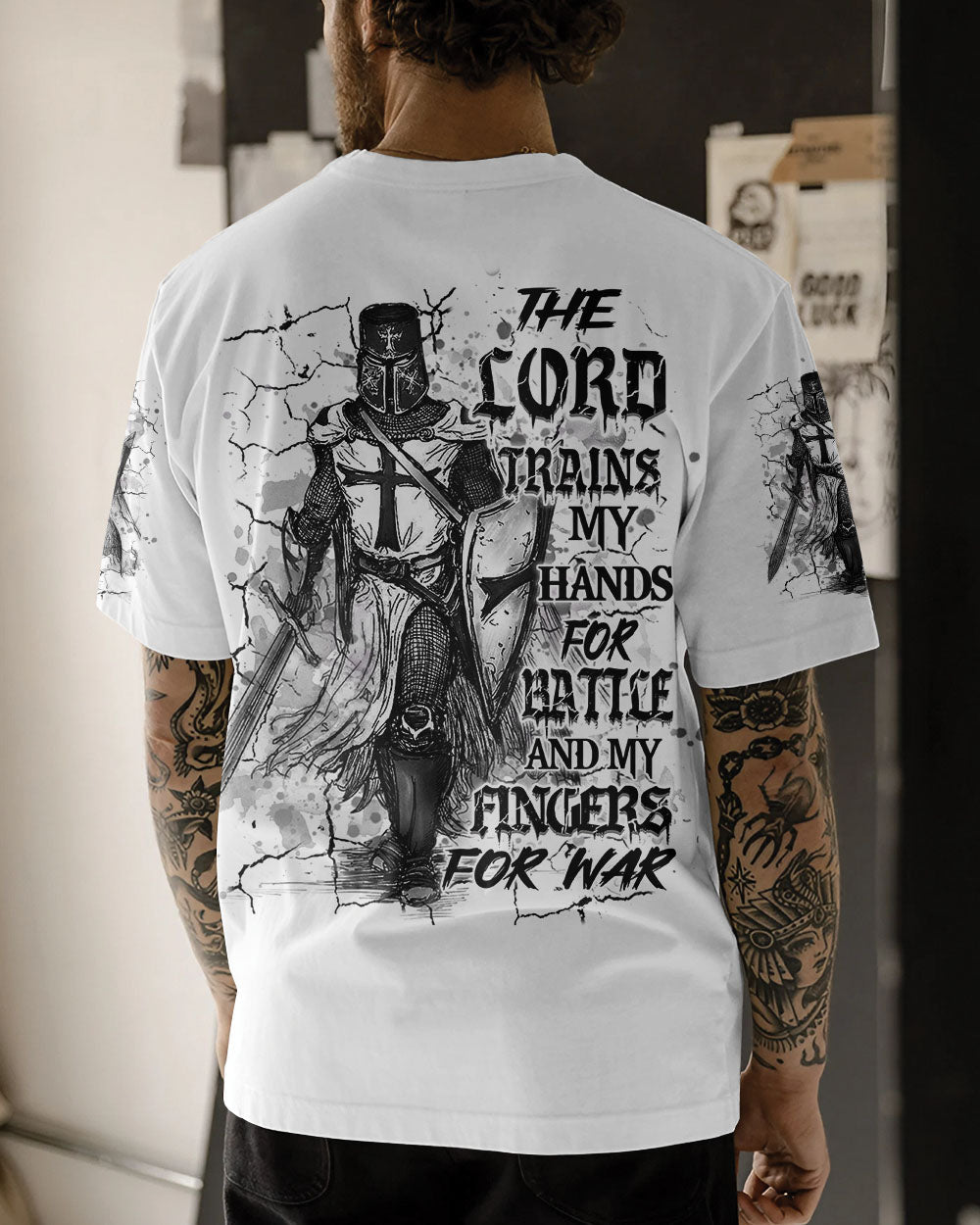 The Lord Trains My Hands Men's All Over Print Shirt - Yhhn1702353