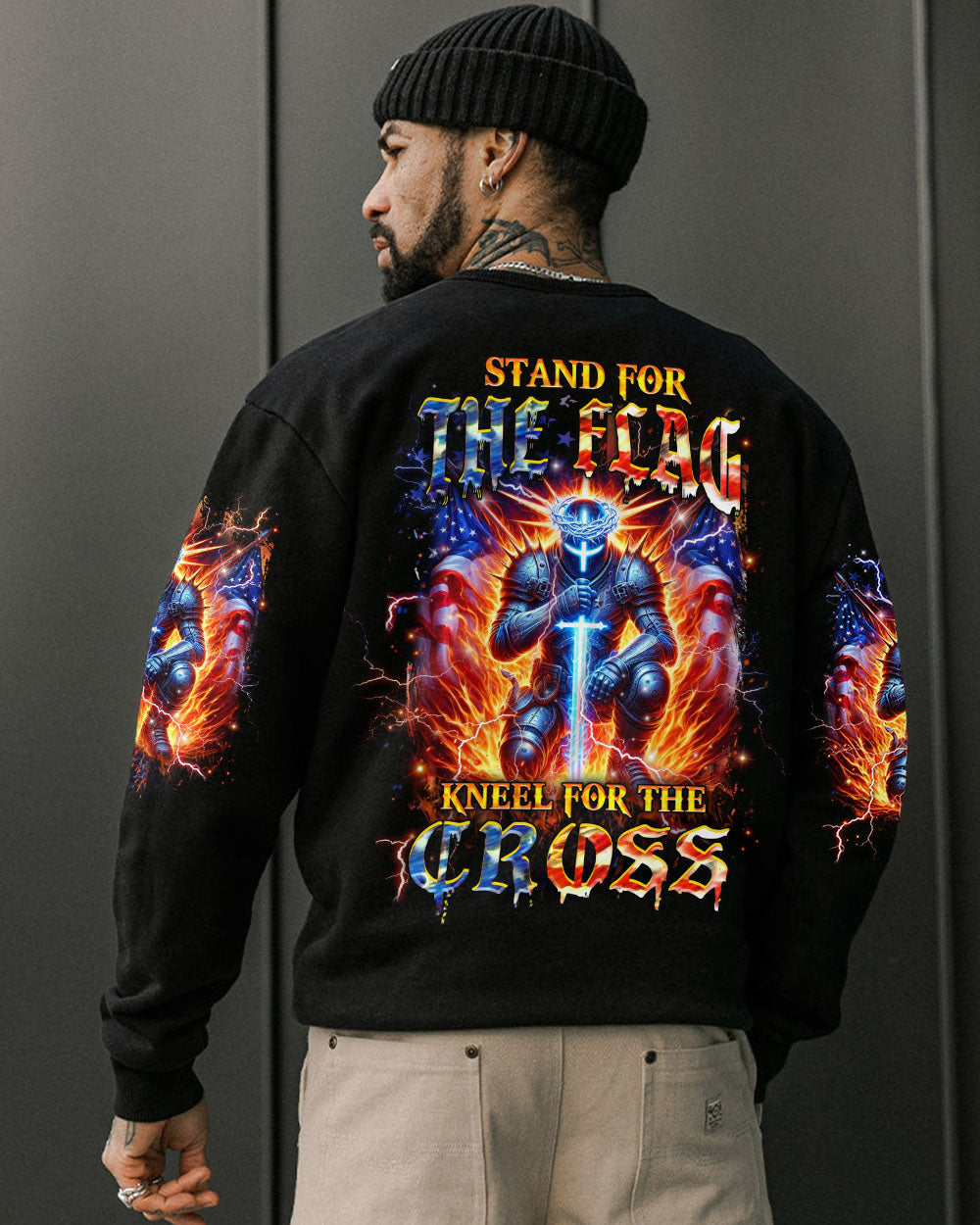 Stand For The Flag Kneel For The Cross Men's All Over Print Shirt - Yhhn1908241