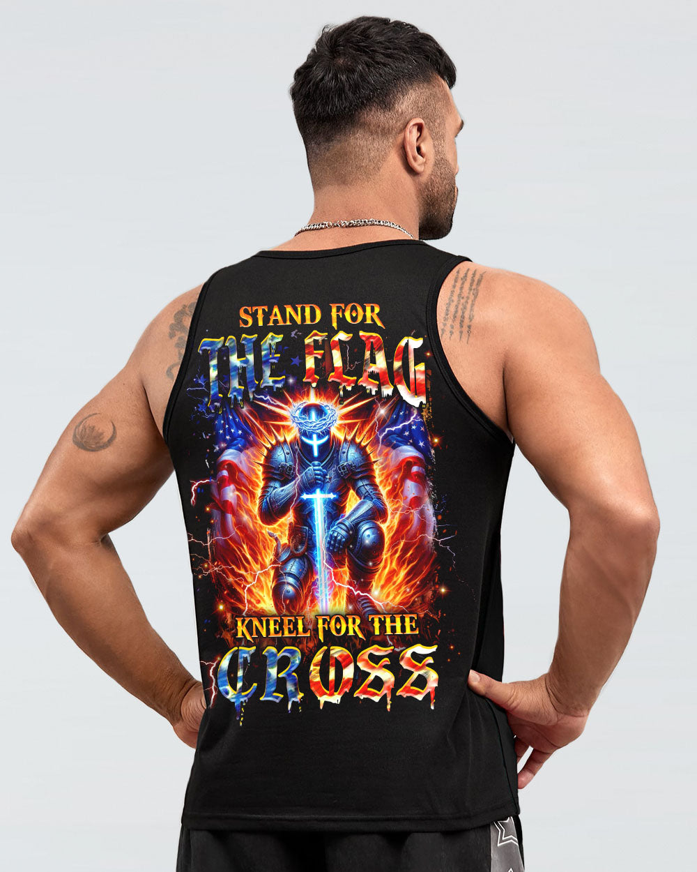 Stand For The Flag Kneel For The Cross Men's All Over Print Shirt - Yhhn1908241