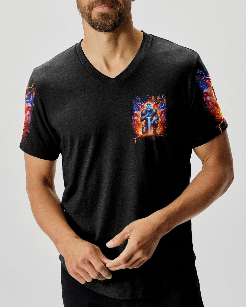 Stand For The Flag Kneel For The Cross Men's All Over Print Shirt - Yhhn1908241