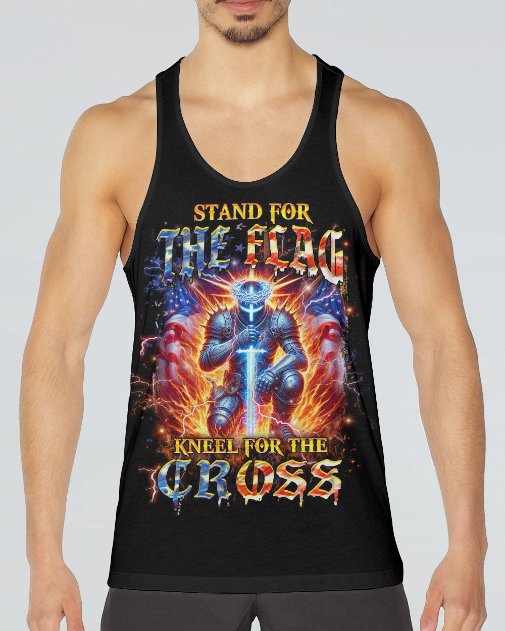 Stand For The Flag Kneel For The Cross Men's All Over Print Shirt - Yhhn1908241