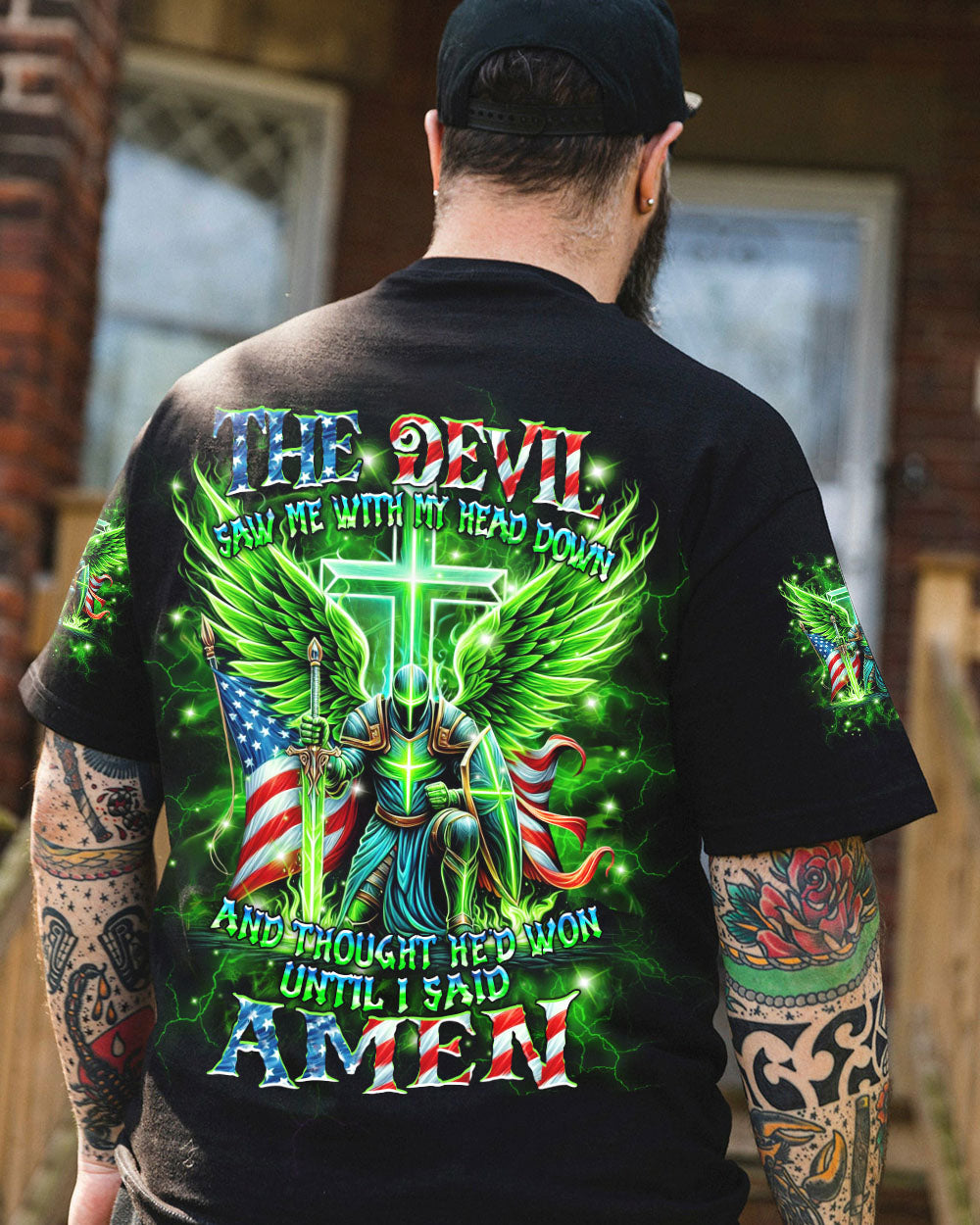 The Devil Saw Me With My Head Down Men's All Over Print Shirt - Yhhn1909242