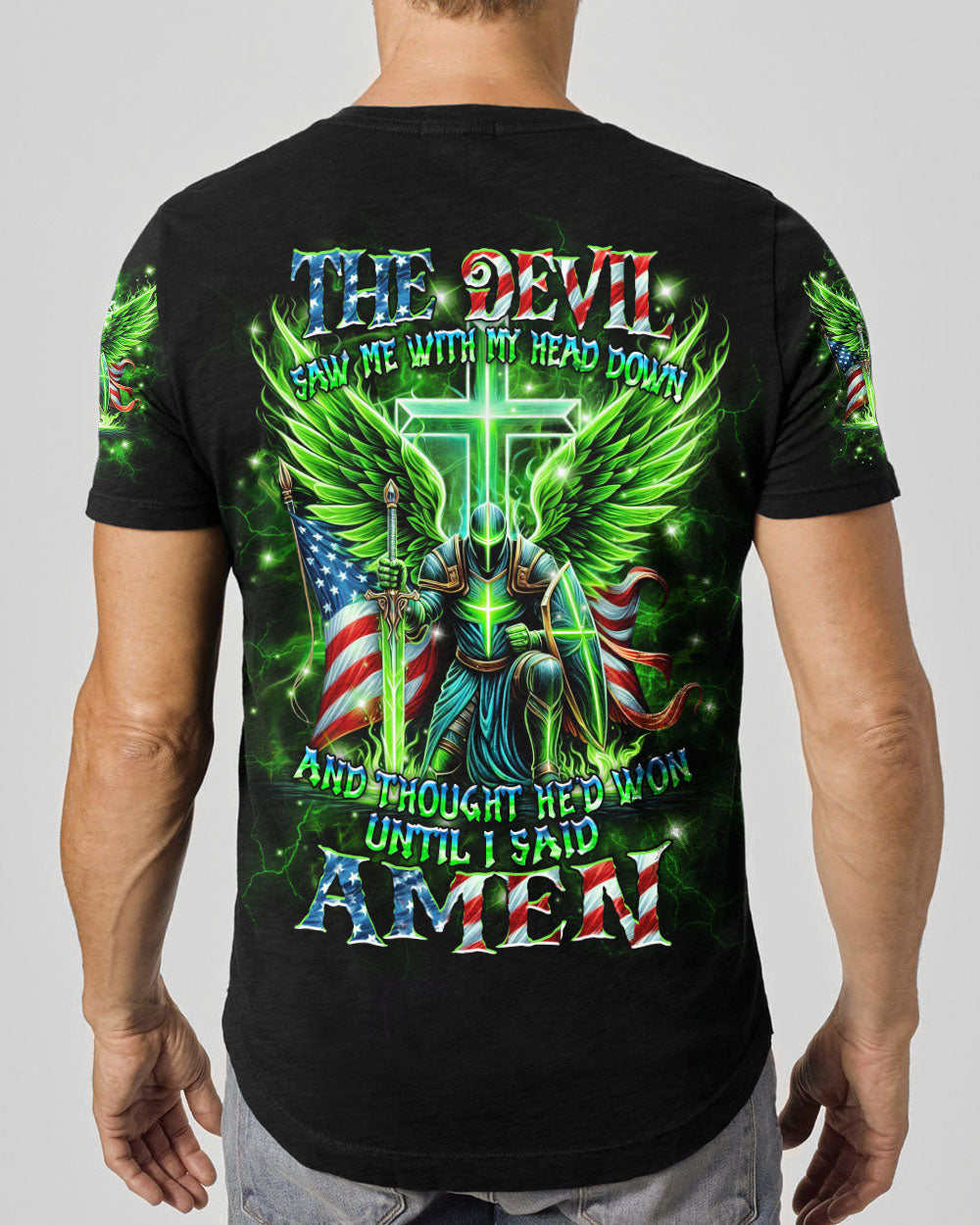 The Devil Saw Me With My Head Down Men's All Over Print Shirt - Yhhn1909242