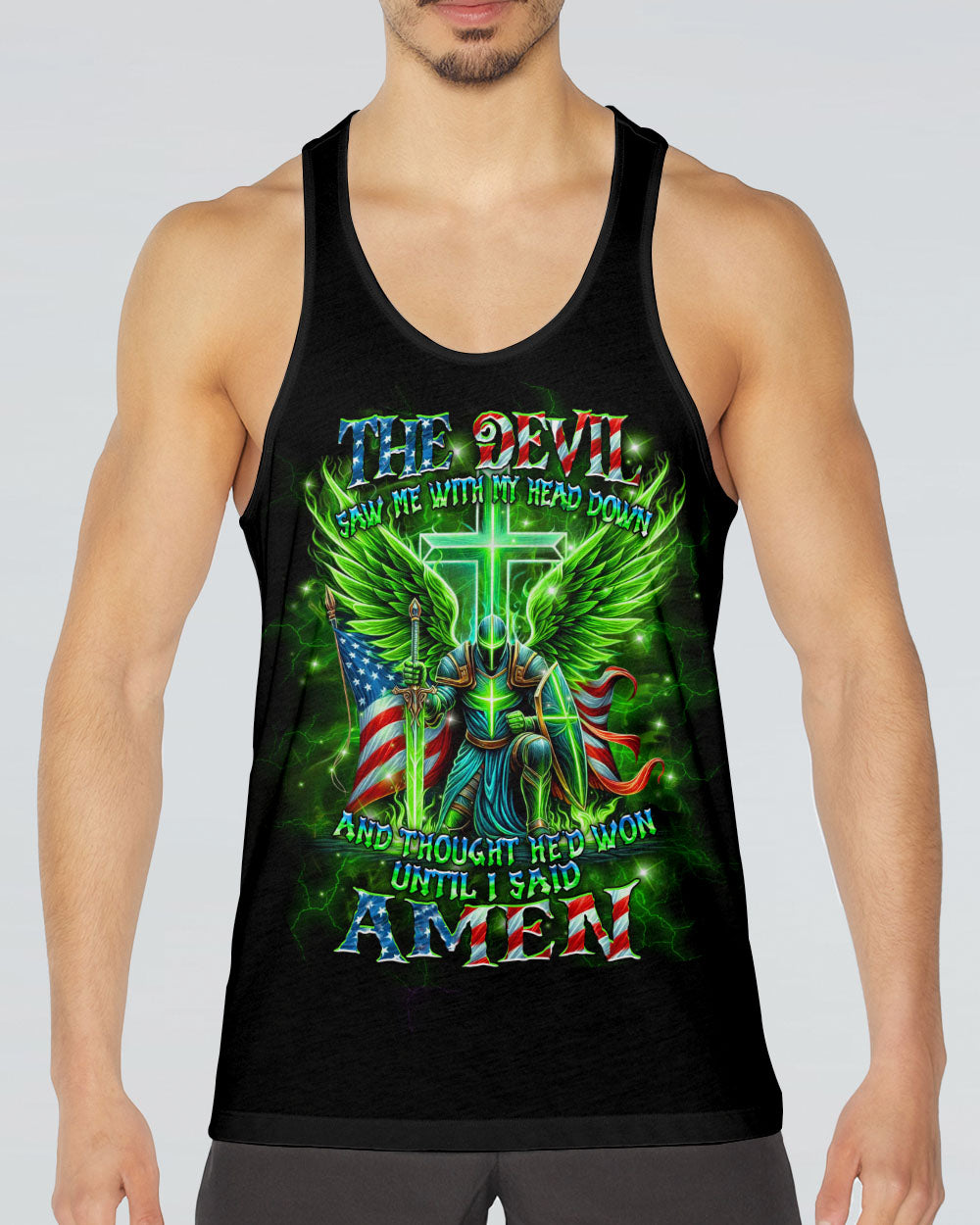 The Devil Saw Me With My Head Down Men's All Over Print Shirt - Yhhn1909242