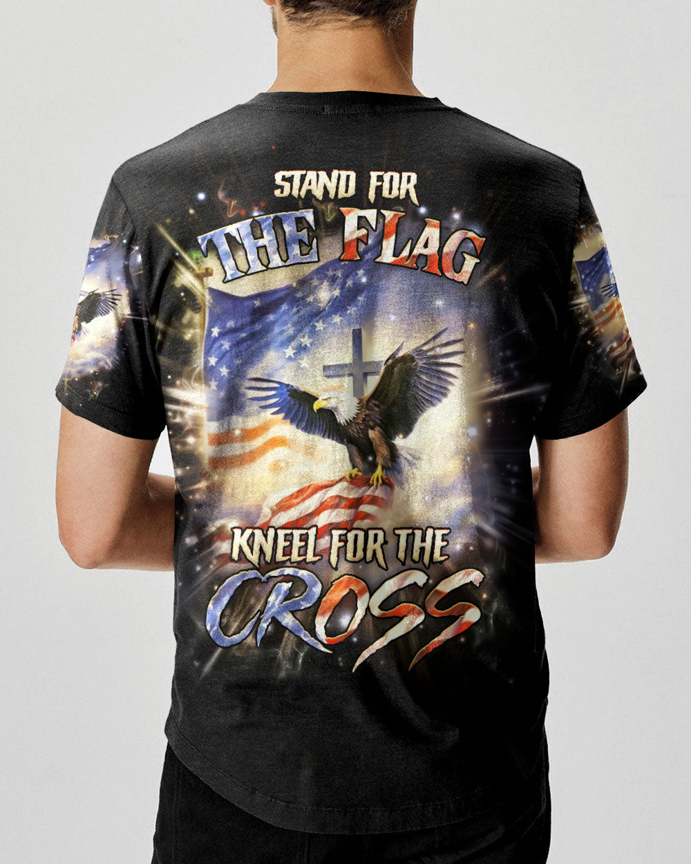 Stand For The Flag Kneel For The Cross Men's All Over Print Shirt - Yhhn2009241