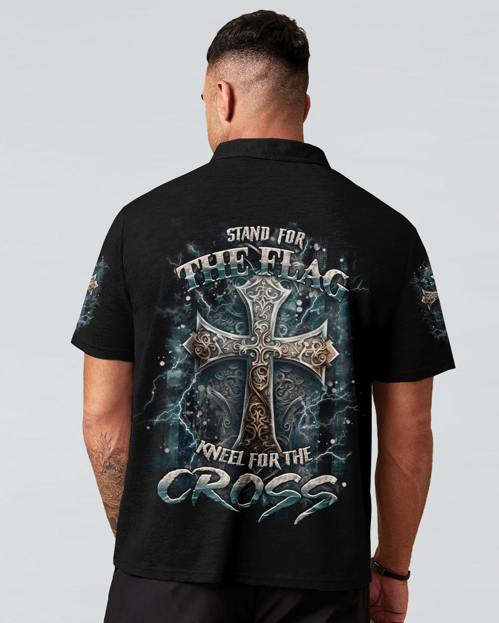 Stand For The Flag Kneel For The Cross Men's All Over Print Shirt - Yhhn2101251