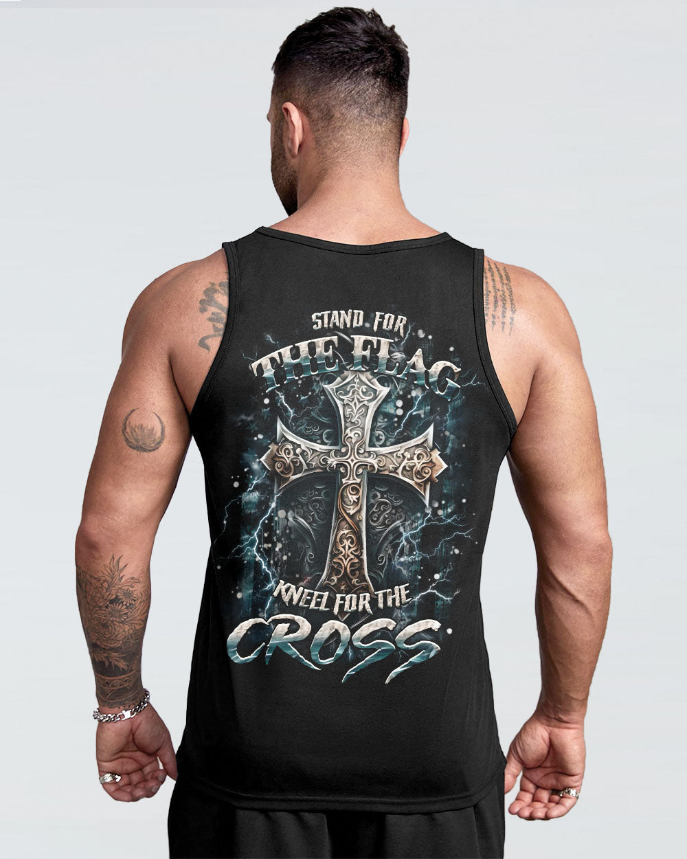 Stand For The Flag Kneel For The Cross Men's All Over Print Shirt - Yhhn2101251