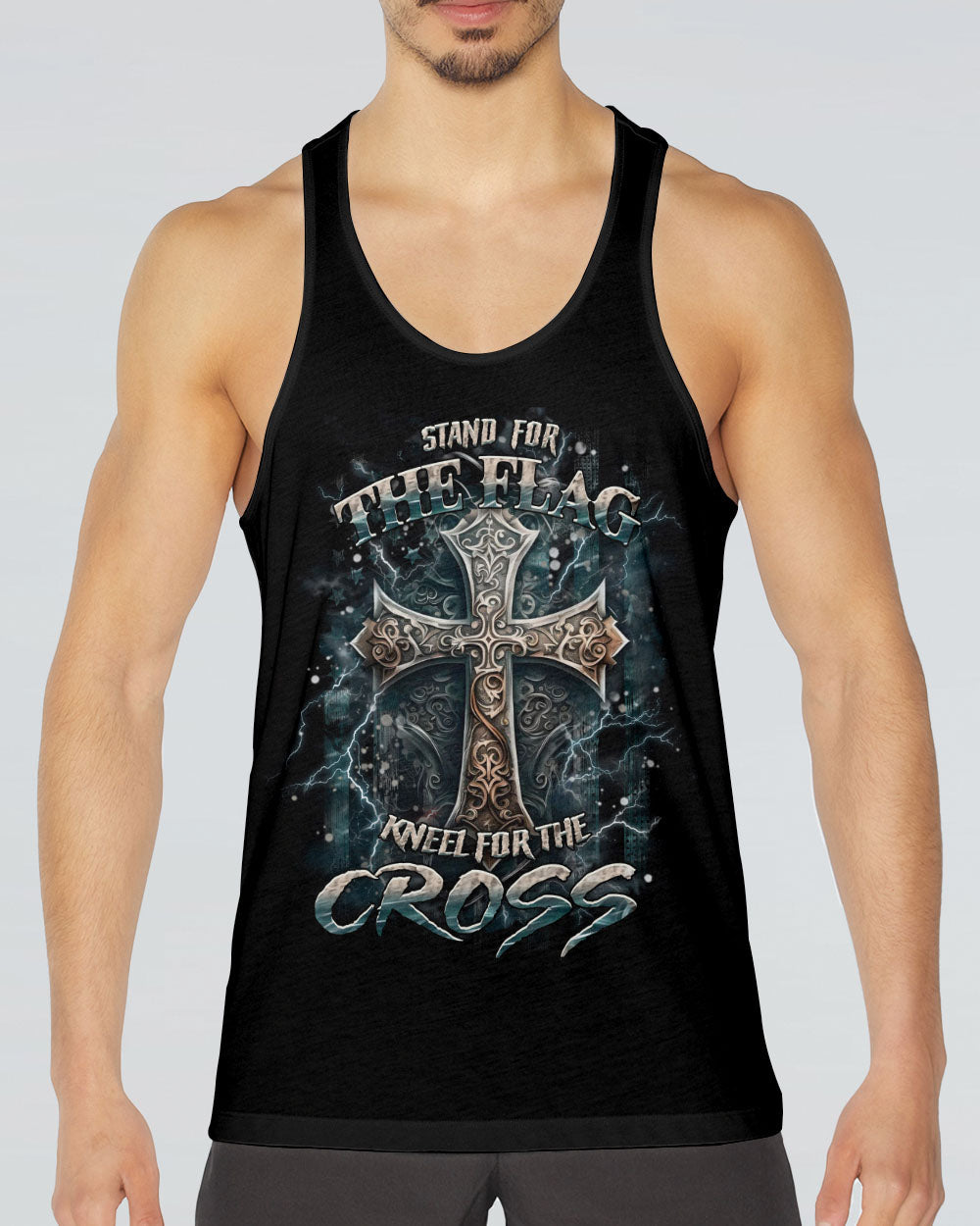 Stand For The Flag Kneel For The Cross Men's All Over Print Shirt - Yhhn2101251