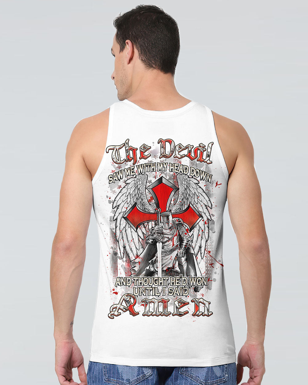 The Devil Saw Me With My Head Down Men's All Over Print Shirt - Yhhn2208243