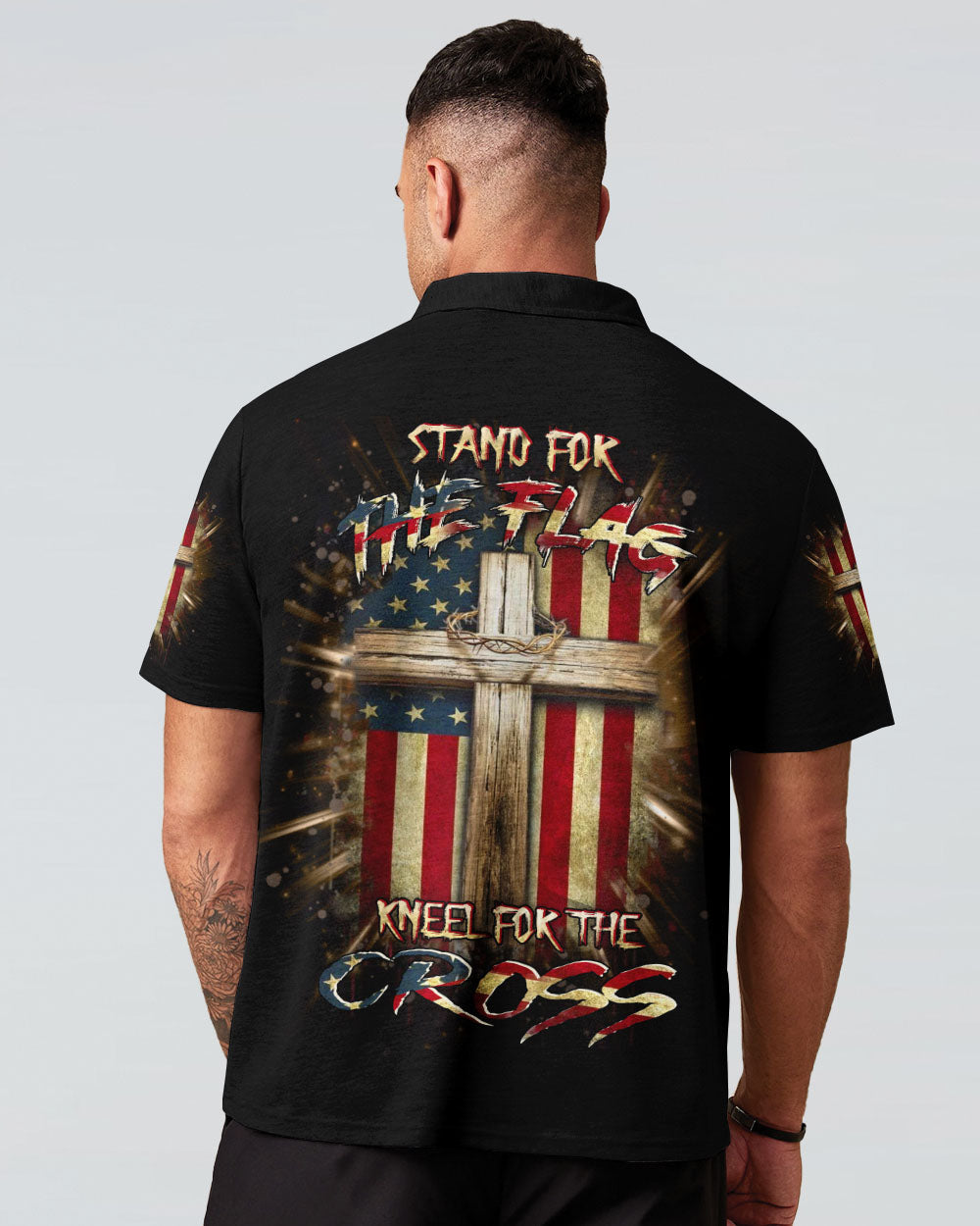 Stand For The Flag Kneel For The Cross Men's All Over Print Shirt - Yhhn2512244