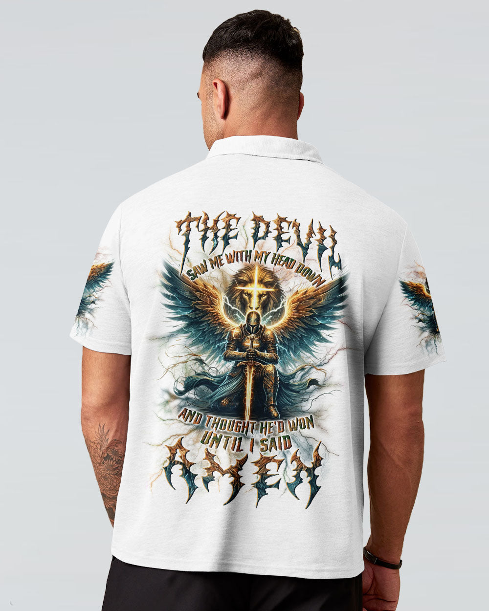 The Devil Saw Me With My Head Down Men's All Over Print Shirt - Yhln0212242