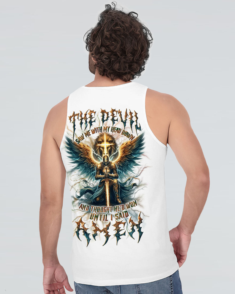 The Devil Saw Me With My Head Down Men's All Over Print Shirt - Yhln0212242