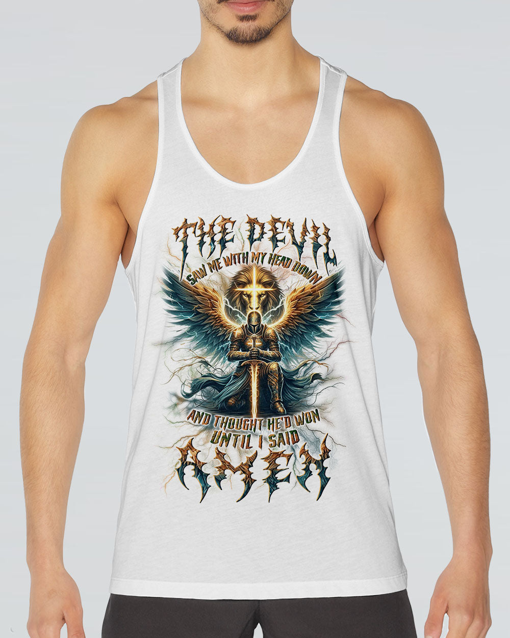 The Devil Saw Me With My Head Down Men's All Over Print Shirt - Yhln0212242