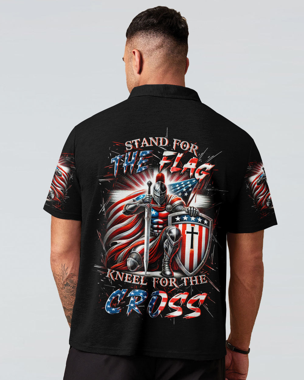 Stand For The Flag Kneel For The Cross Men's All Over Print Shirt - Yhln0701253