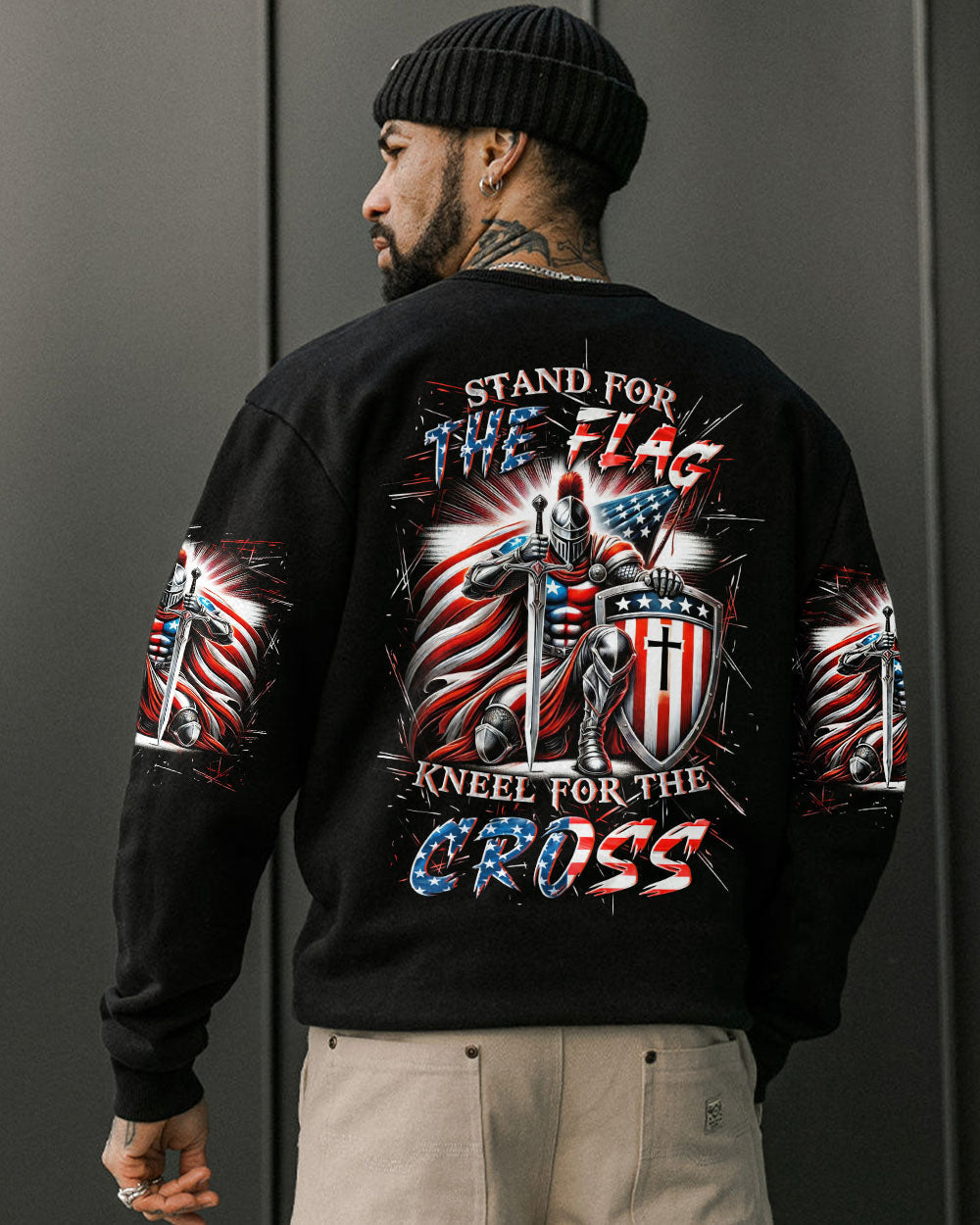 Stand For The Flag Kneel For The Cross Men's All Over Print Shirt - Yhln0701253