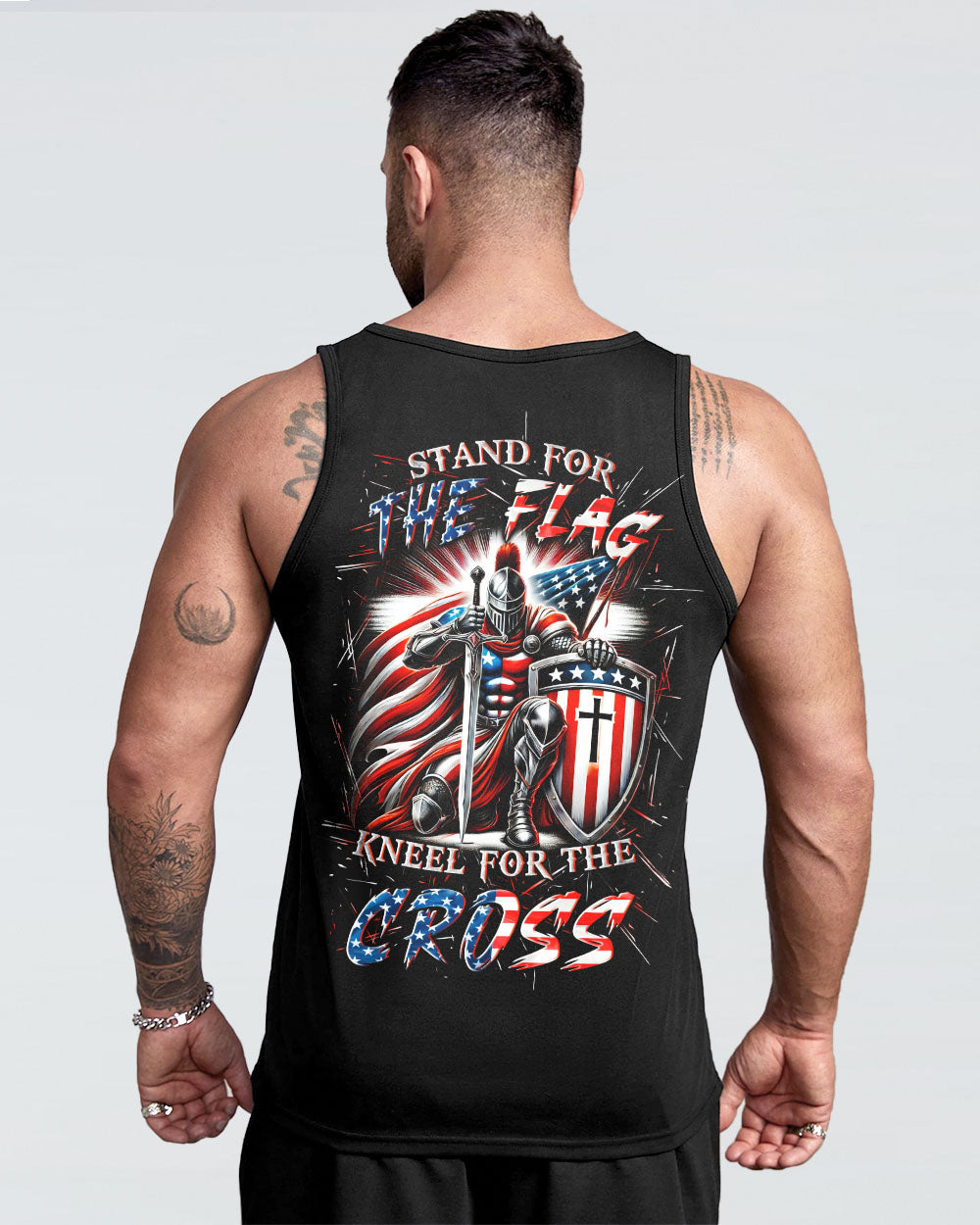 Stand For The Flag Kneel For The Cross Men's All Over Print Shirt - Yhln0701253