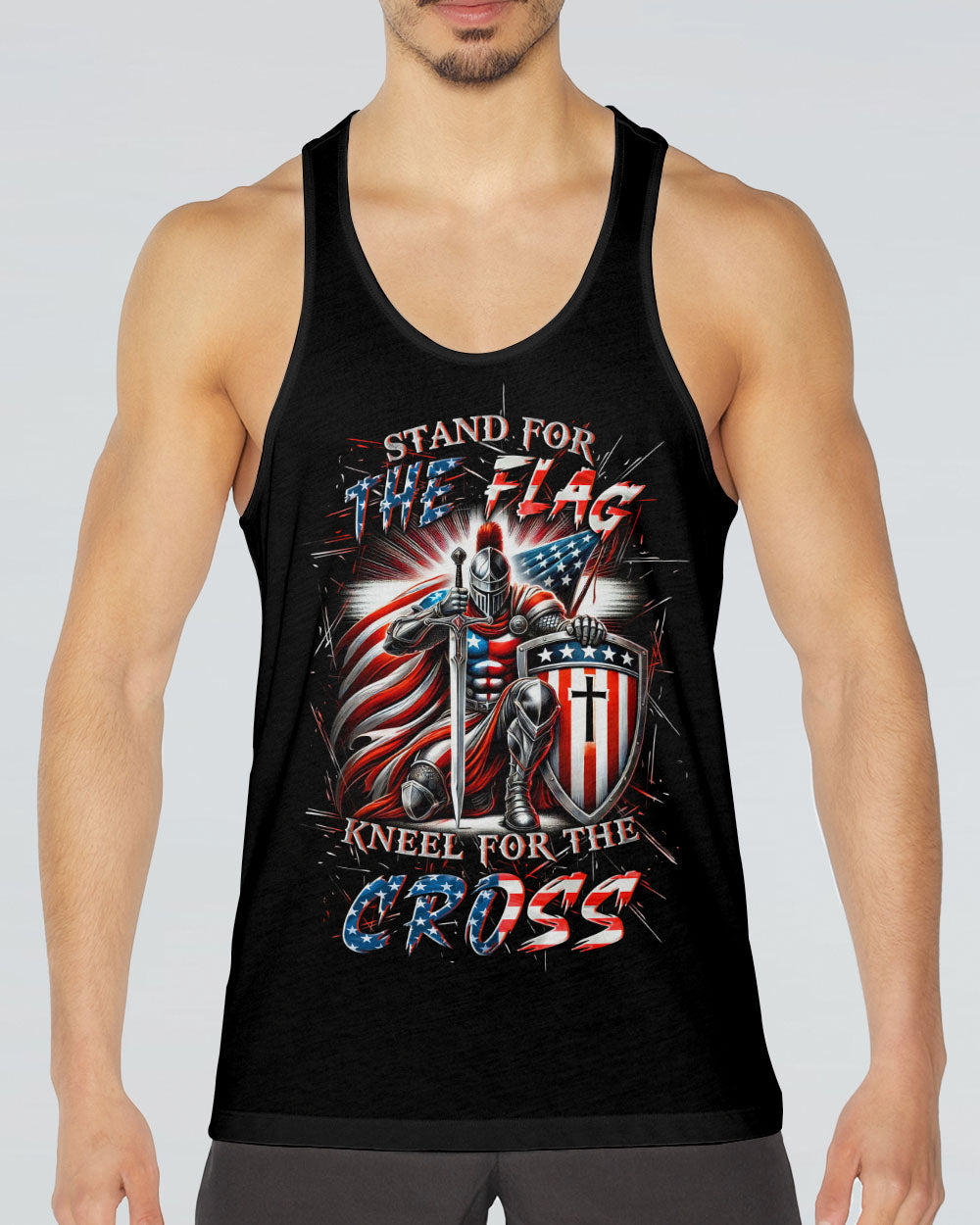 Stand For The Flag Kneel For The Cross Men's All Over Print Shirt - Yhln0701253