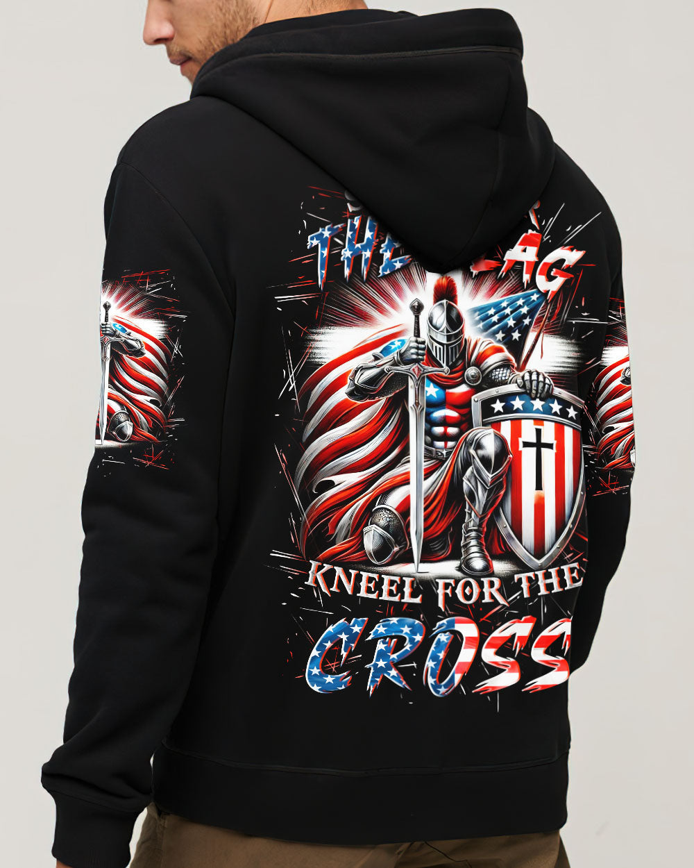 Stand For The Flag Kneel For The Cross Men's All Over Print Shirt - Yhln0701253